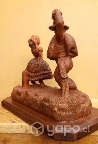Escultura de la cueca chilena