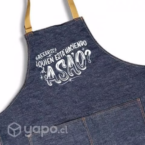 Delantal de mezclilla personalizado