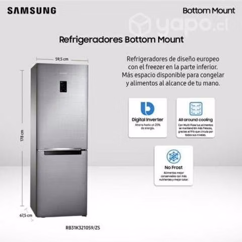 Refrigerador No Frost 311 Litros