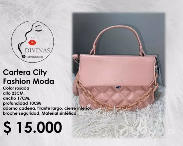 Cartera Rosada moda