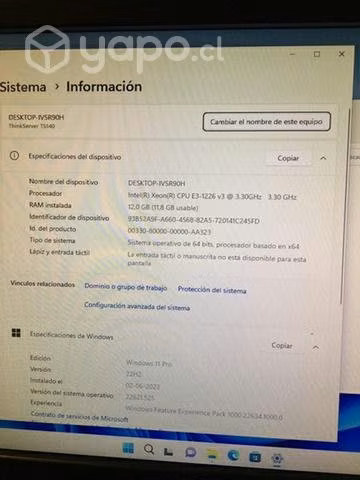 Servidor lenovo