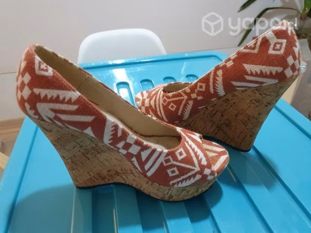 Sandalias 35 Dimension Azul elegantes