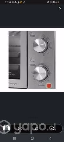 Horno eléctrico versus toster de 60 litros