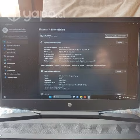 Notebook HP Pavilion Gaming