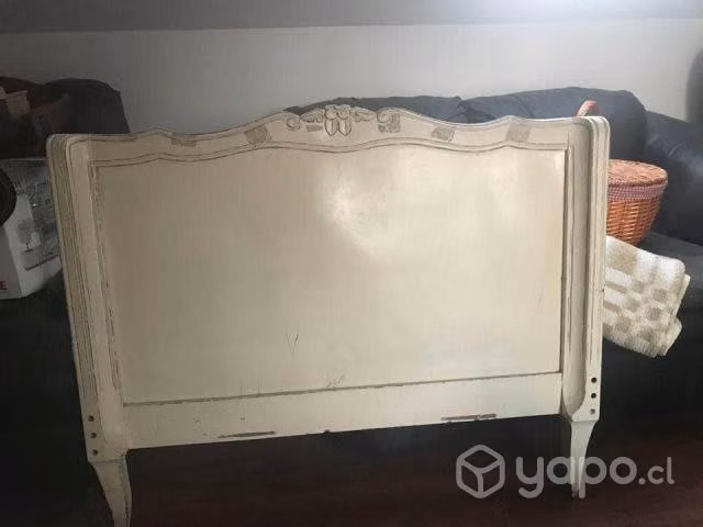 Respaldos de cama antiguos madera 1 plaza