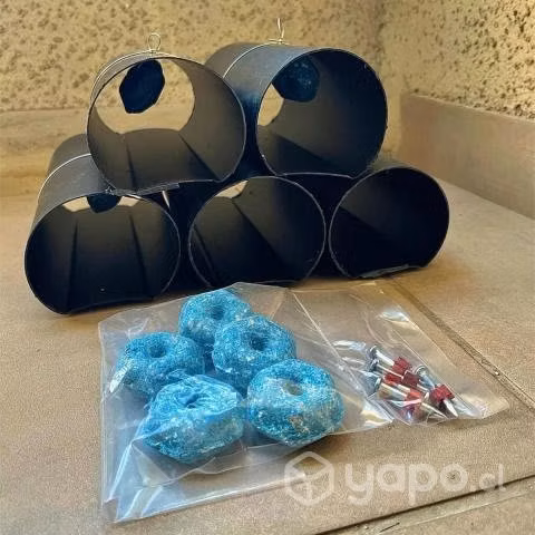 Veneno Tubo Cebadero R25 Para Ratas, Pack 5 Unid