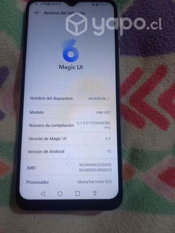 Celular honor x6