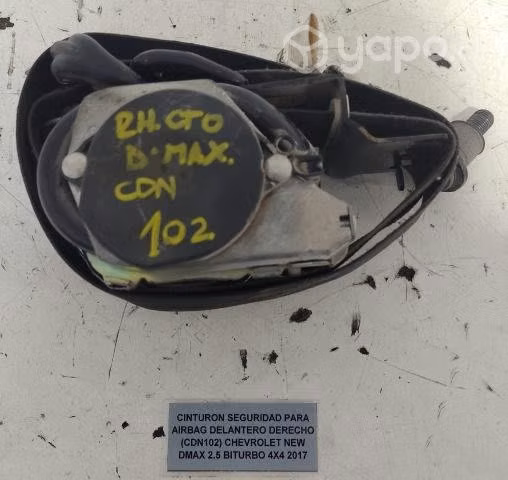 Cinturon Seguridad Para Airbag Delantero Derecho