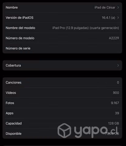 Ipad pro 12.9 a2229 - Imagen 4