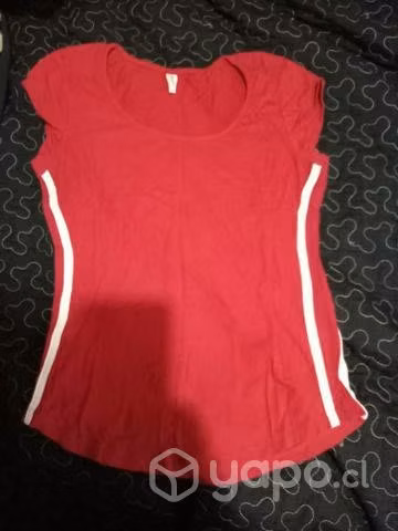 Polera corta roja talla S - Imagen 4