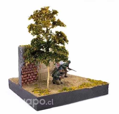 Hojas secas para árboles, maquetas o dioramas tren