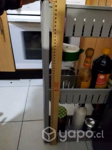 Estante con ruedas 3 niveles desarmable