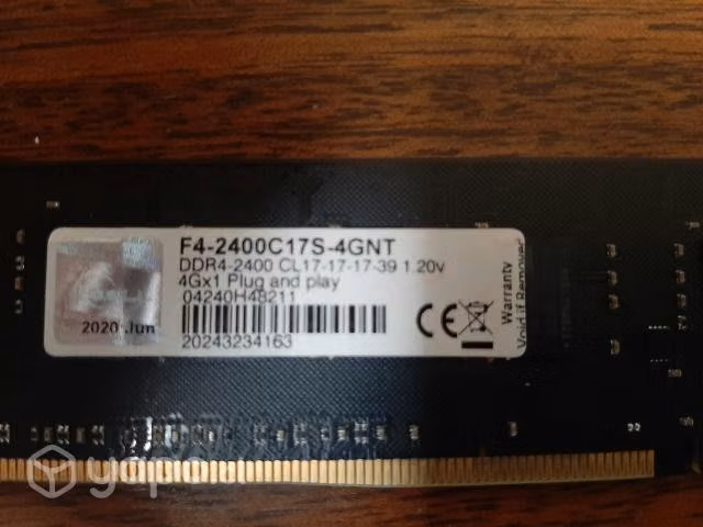 Memoria para pc ddr4 4gb