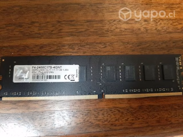Memoria para pc ddr4 4gb