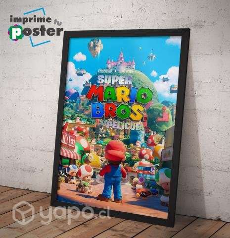 CUADRO SUPER MARIO BROS LA PELICULA 34x45cm - Imagen 2