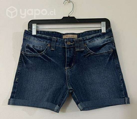 Short Semi Elástico Marca Vanks Azul