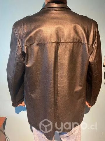 Blazer de cuero negro