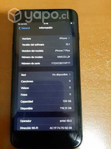 Iphone 7 plus 128 GB - Imagen 3