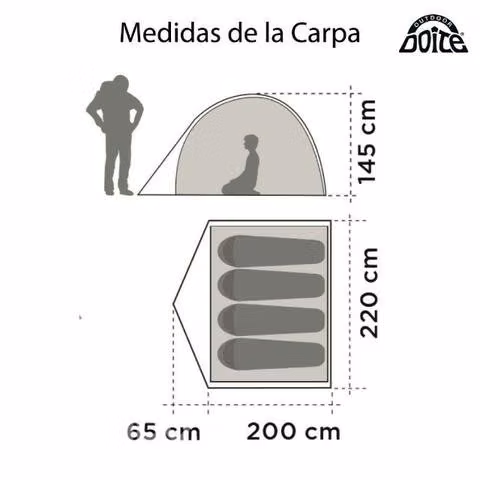 Carpa Doite 4 personas