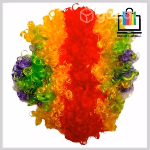 Peluca Multicolor Payaso - Imagen 4