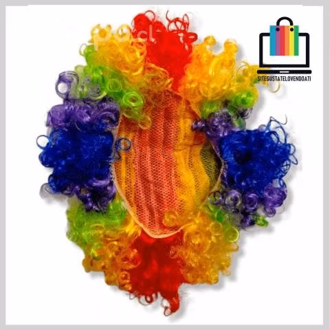 Peluca Multicolor Payaso - Imagen 5