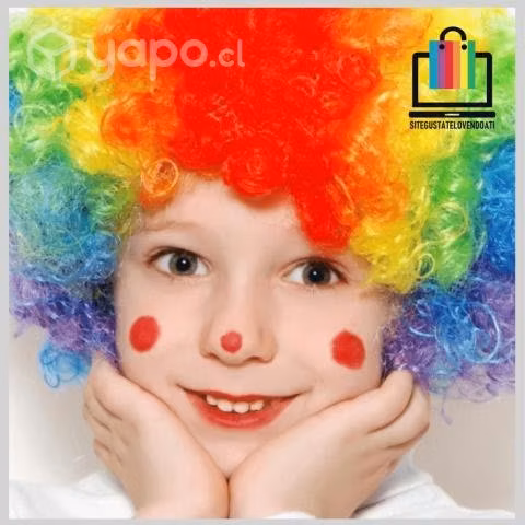 Peluca Multicolor Payaso - Imagen 3