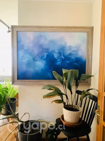 Hermoso cuadro en tonos azules