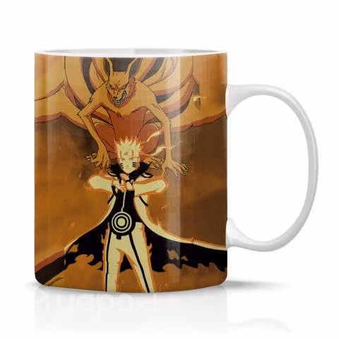 Taza/Tazon/Mug Naruto Con La Bestia Mascota 14