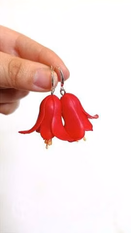 Aretes Copihue