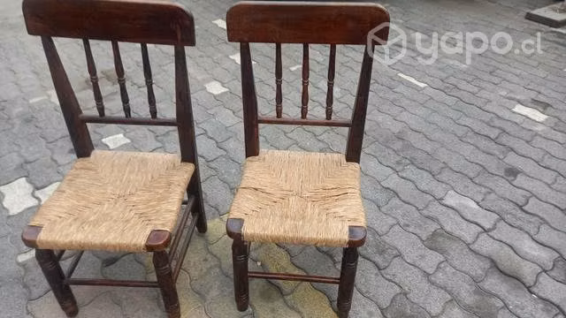 Sillas rústicas de coiron y madera - Imagen 4