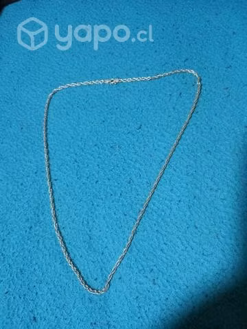 Cadena plata 60 y tm70 cms