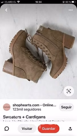 Botines cuero reno