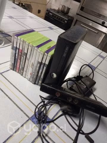 Xbox 360 con kinect y juegos impecable