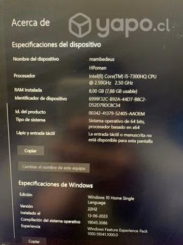Notebook gamer hp omen - Imagen 3