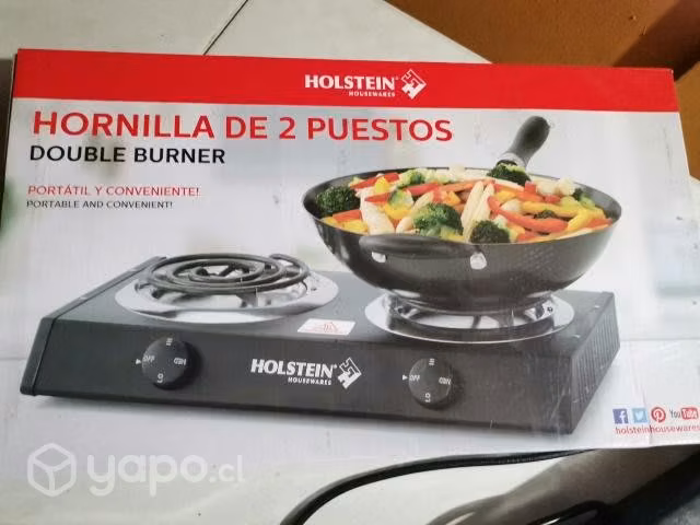 Hornilla de dos quemadores