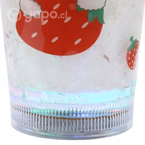 Vaso Diseño Coneja Celeste Con Glitter y Luz