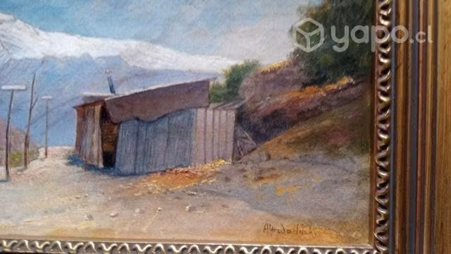 Bello óleo de pintor Alfredo Helsby - Imagen 2