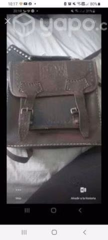 Bolso tipo morral de 100% Cuero