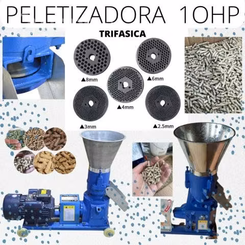 Maquina peletizadora 10hp trifasica