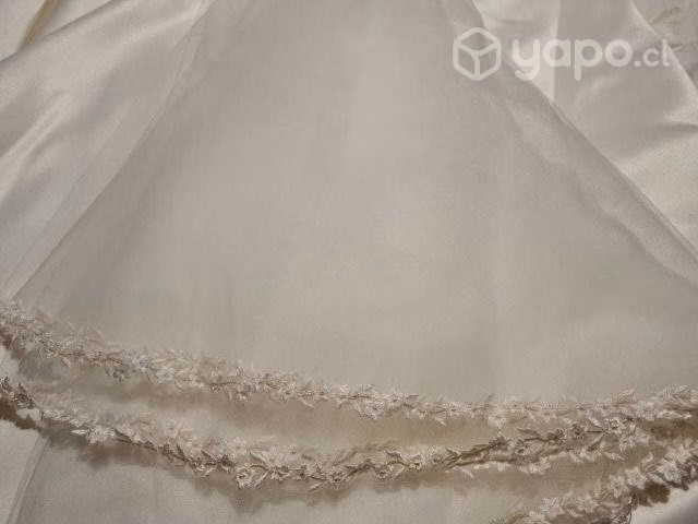Vestido de novia talla M comodo dos piezas - Imagen 4