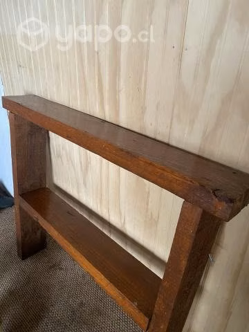 Mesa de arrimo rústica