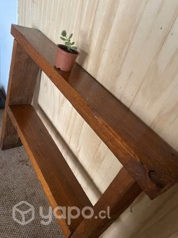 Mesa de arrimo rústica
