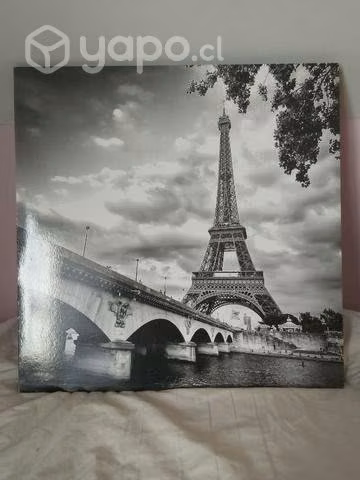 Cuadro magnético de París (imanes rosados) 50×50 - Imagen 3