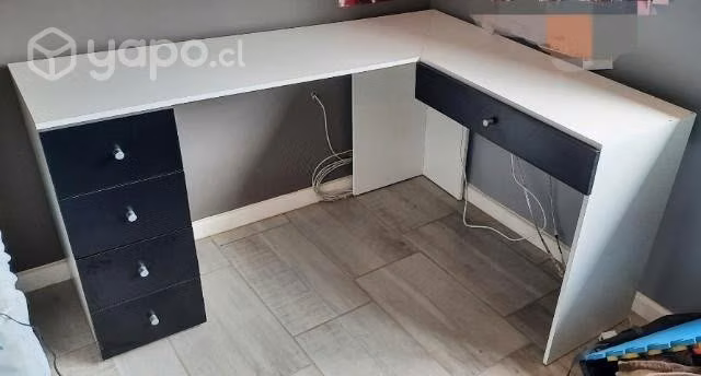 Mueble esquinero tipo escritorio