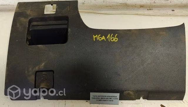 Tapa Inferior Izquierda Tablero (MGA166) MG 3 STD