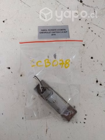Farol Patente (CCB078) Chevrolet Captiva 2.4 AUT 2