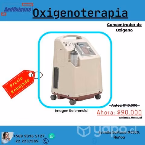 Concentrador de Oxigeno Domiciliario