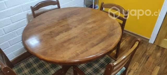 Comedor circular 4 sillas