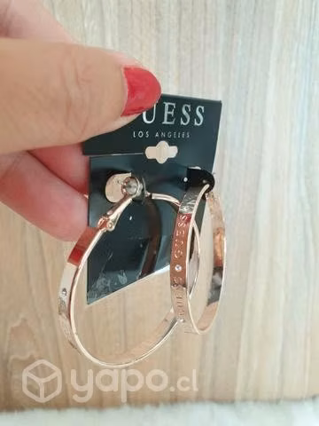 Bellos Aros Argollas Marca Guess 100 % originales - Imagen 2