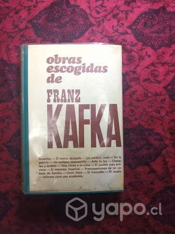 Obras escogidas de Franz Kafka. Acervo, tapa dura